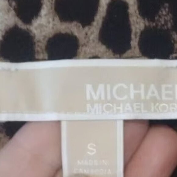 Gorgeous Michael Kors Leopard Print Blouse - Size Small - Picture 4 of 6